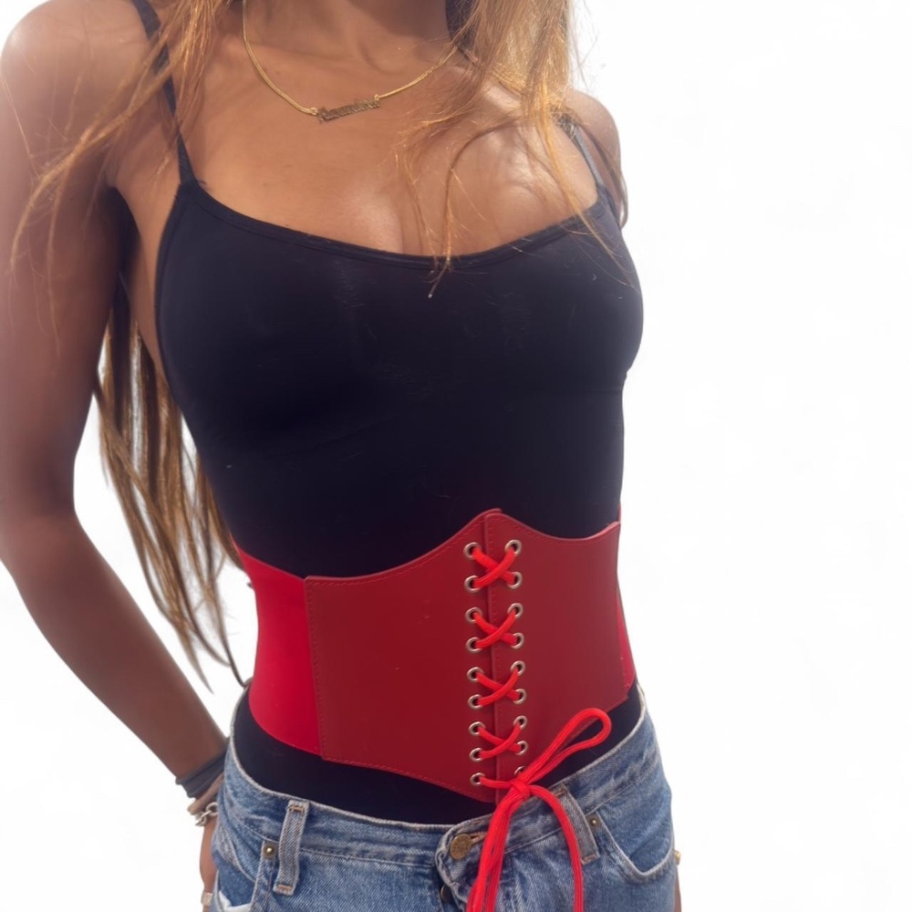Corset-Style Waist Belt